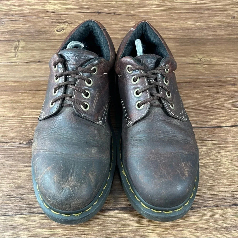 Dr. Martens DOCS Brown Leather Low Top Oxfords Sneakers Men’s Size 11 Shoes - Picture 7 of 10
